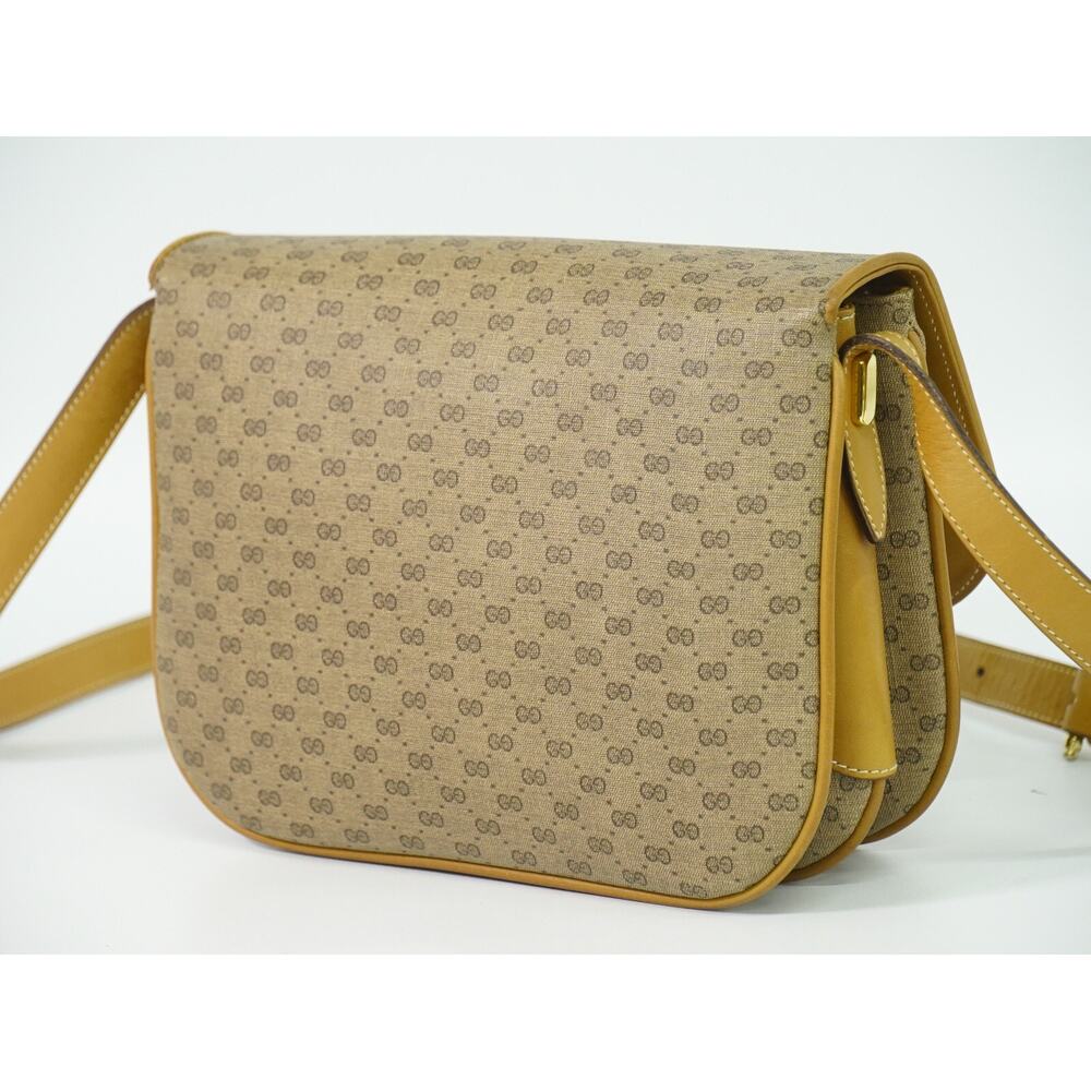 Gucci Leather GG Marmont Pouch Crossbody Bag Beige - Picture 2 of 6